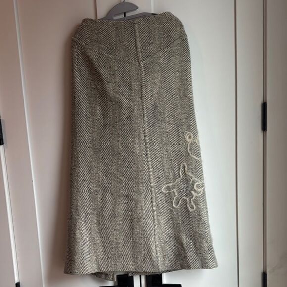 JC de Castelbajac Gray Mickey Mouse Wrap Skirt - 44 - Picture 3 of 12